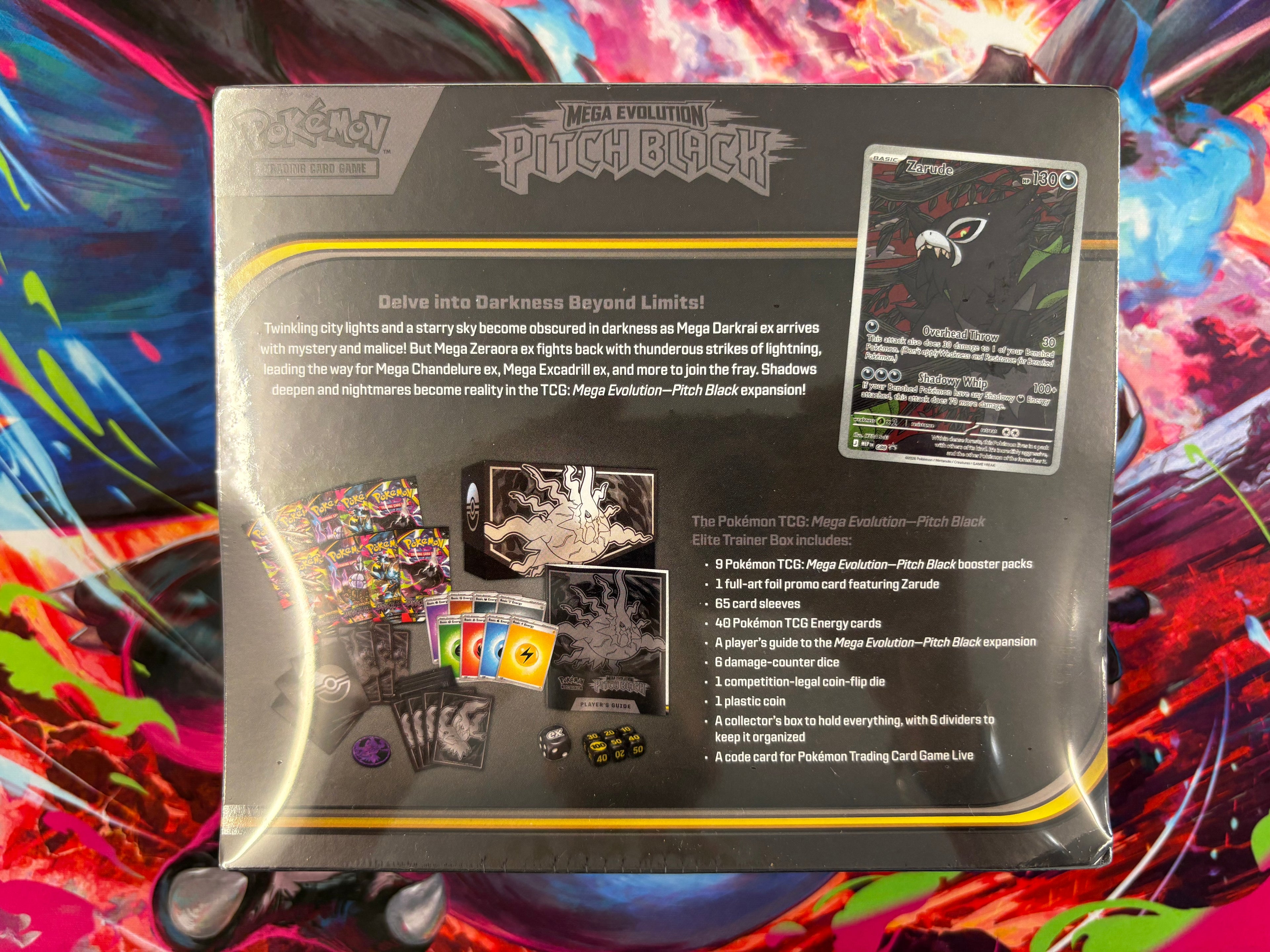 Pokémon TCG: Mega Evolution—Pitch Black Elite Trainer Box Brand New Sealed