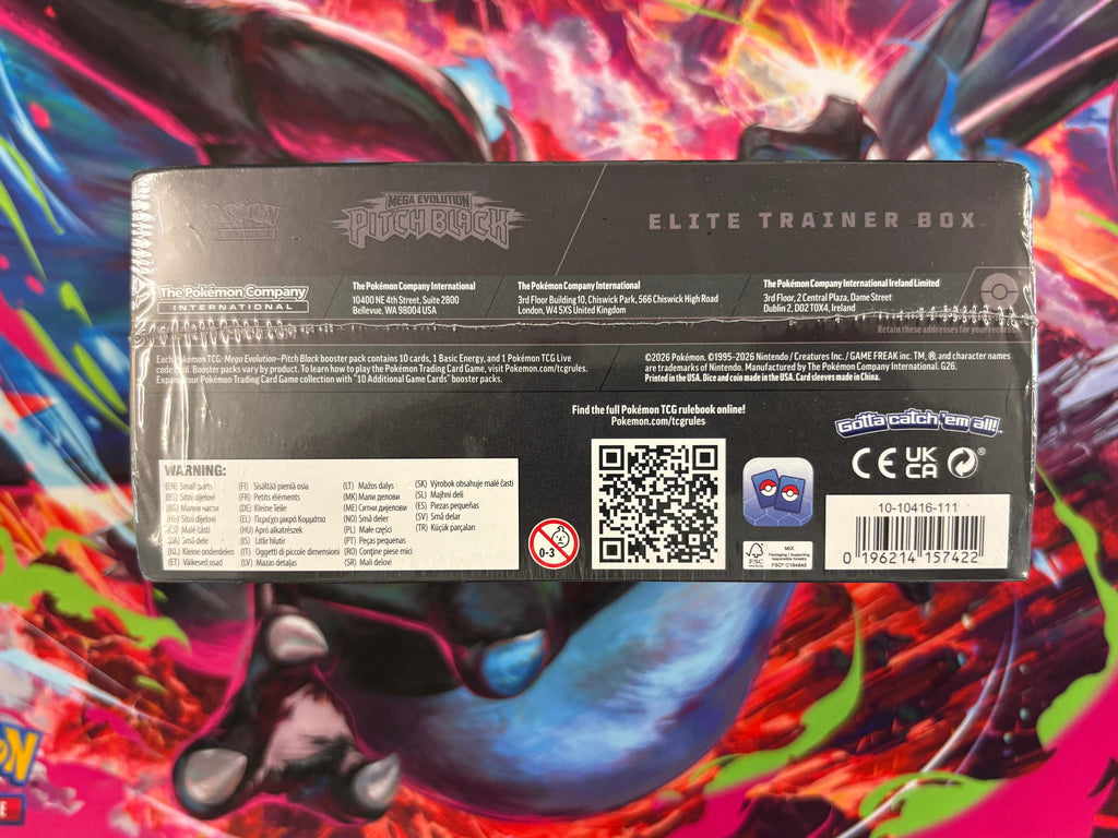 Pokémon TCG: Mega Evolution—Pitch Black Elite Trainer Box Brand New Sealed