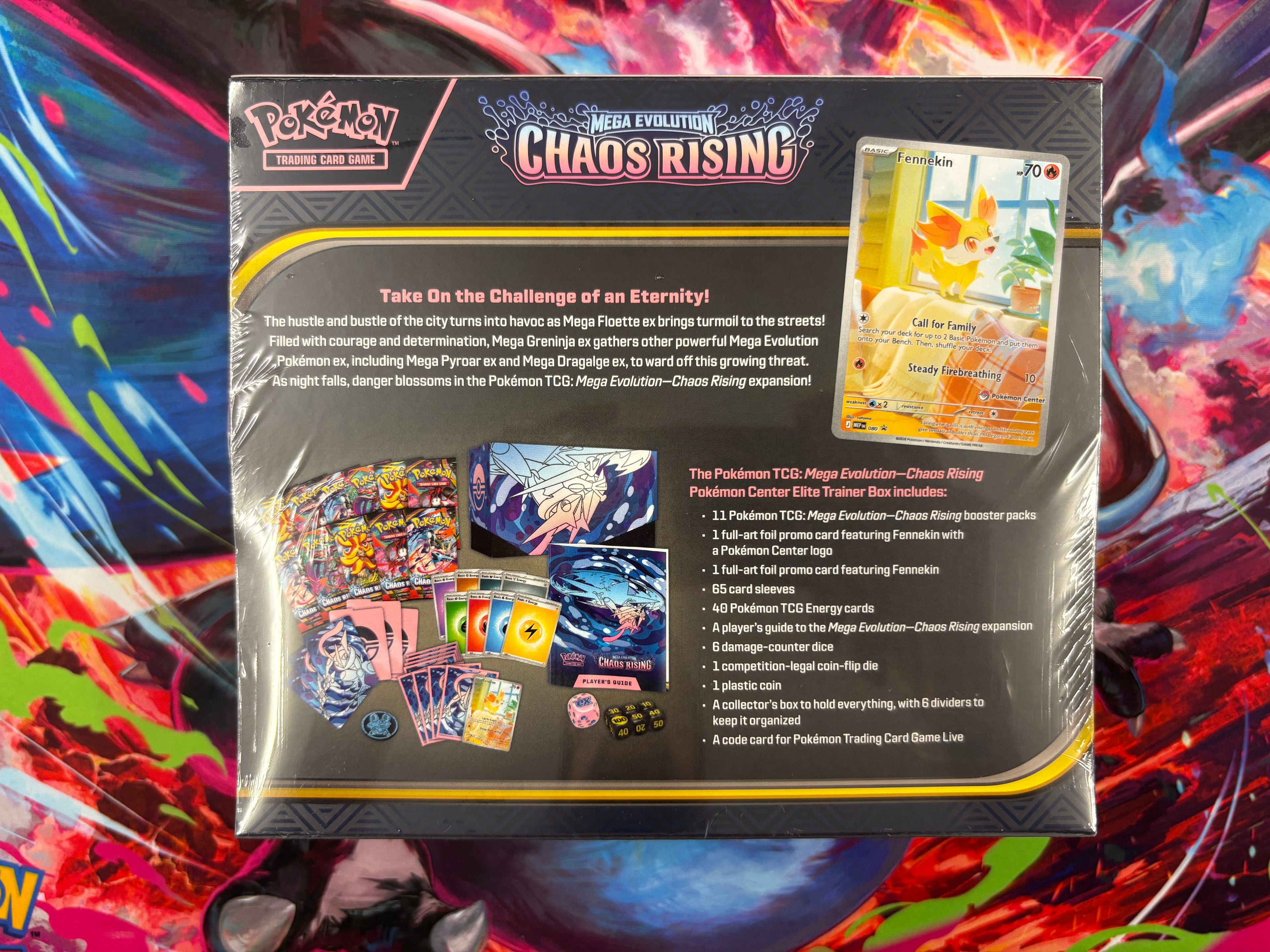 Pokémon TCG: Mega Evolution-Chaos Rising Pokémon Center Elite Trainer Box
