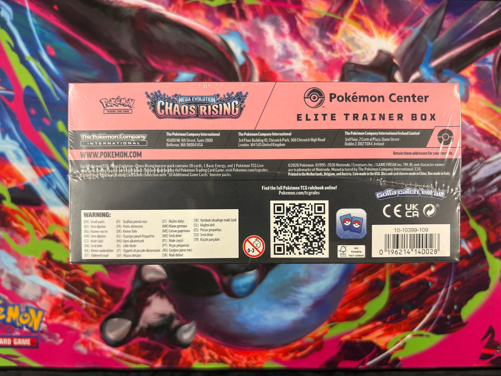 Pokémon TCG: Mega Evolution-Chaos Rising Pokémon Center Elite Trainer Box
